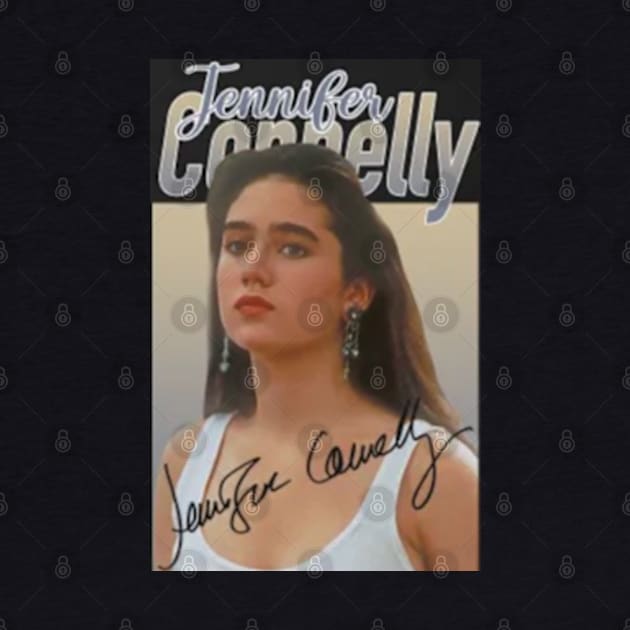 Jennifer Connelly // 80s Vintage Aesthetic Style // T-Shirt by Almer